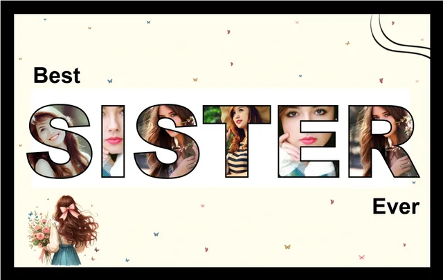 Personalized Sister Photo Frame – Customizable