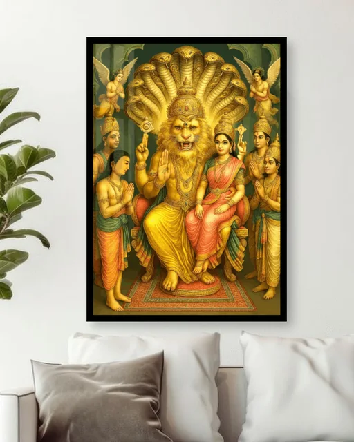 Lakshmi Narasimha Swamy Customized Photo Frame