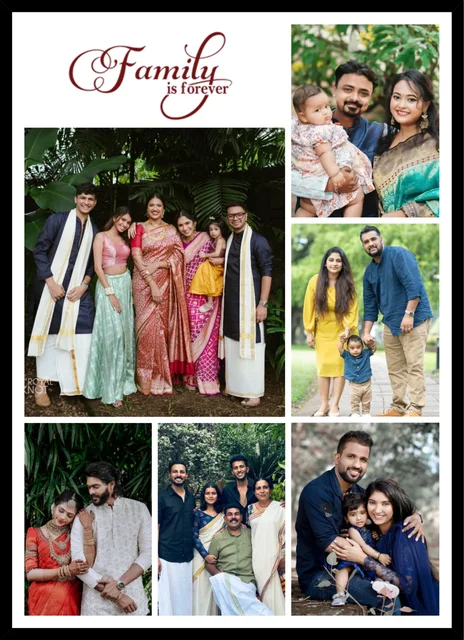 Family Is Forever Personalized Collage Photo Frame