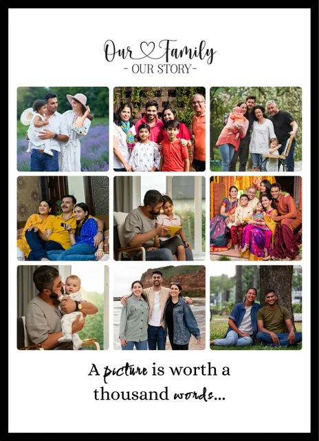 Personalized Family Memories Collage Photo Frame