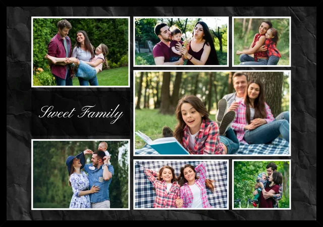 Personalized Collage Photo Frame – Forever Family Memories
