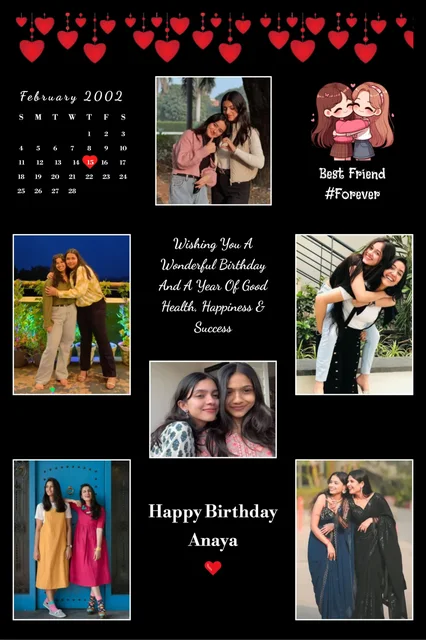 Custom Birthday Collage Photo Frame – Personalized Gift