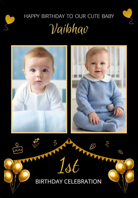 Customisable Age And Name Birthday Celebration Photo Frame