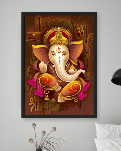 Lord Ganesha Spiritual Wall Art Frame