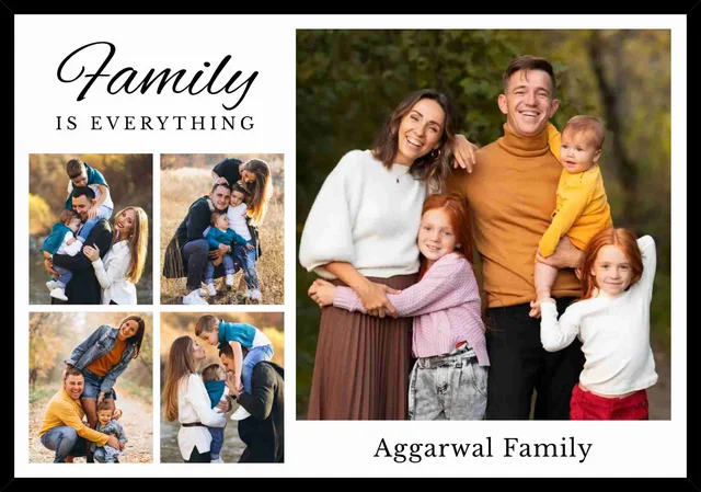 Personalised Family Is Everything Surname Photo Frame