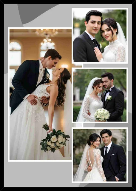 Personalized Four Photo Collage Memory Frame