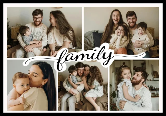 Personalized Collage Photo Frame – Precious Family Memories
