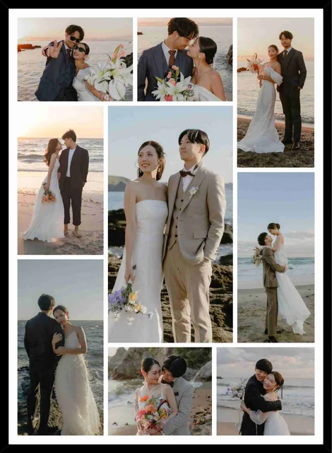 Wedding Moments Personalized Photo Collage Frame