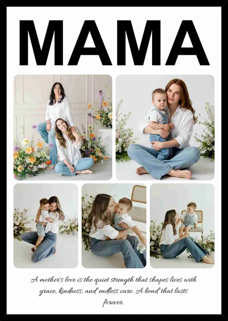 Custom MAMA Photo Collage Frame with Multiple Photos