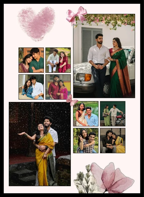 Personalized 10 Photo Couple Collage Frame