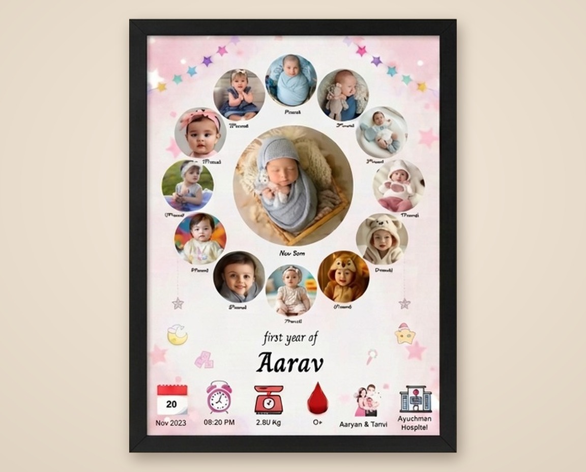 First Year Photo Frames